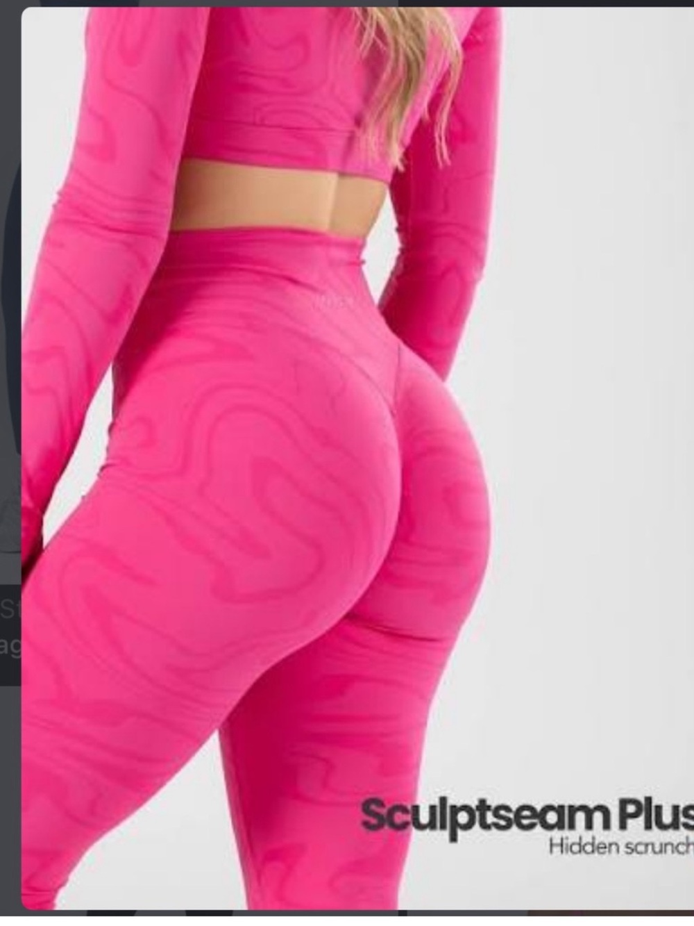 PARAGON Sculptseam Plus High-Waist Leggings in Bright Pink